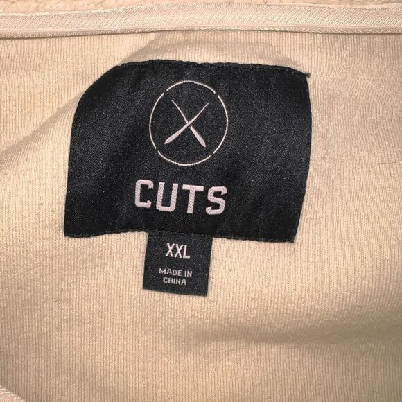 CUTS Polartec® Sherpa Full Zip Jacket XXL Cream Men’s | Tech Fleece Minimalist - Picture 5 of 10